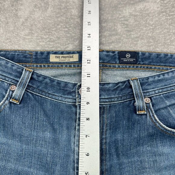 Adriano Goldschmied Jeans The Protege Mens 38x31 Blue Straight Leg Stretch Loose - Picture 14 of 16